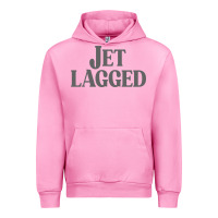 Fuchsia Pink jet lagged cute world traveler & funny vacation pullover hoodie Urban Hoodie - linhVisuals