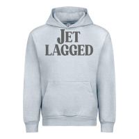 Heather Grey jet lagged cute world traveler & funny vacation pullover hoodie Urban Hoodie - linhVisuals