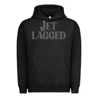 Pigment Black jet lagged cute world traveler & funny vacation pullover hoodie Urban Hoodie - linhVisuals