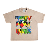 French Oak Perfectly unique Autism Awareness Day Urban Heavy Tee - FaDigitalArtStudio
