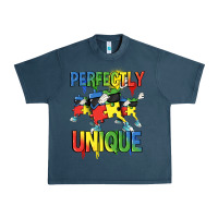 Midnight Navy Perfectly unique Autism Awareness Day Urban Heavy Tee - FaDigitalArtStudio