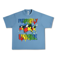 Pebble Blue Perfectly unique Autism Awareness Day Urban Heavy Tee - FaDigitalArtStudio