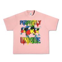 Salmon Perfectly unique Autism Awareness Day Urban Heavy Tee - FaDigitalArtStudio
