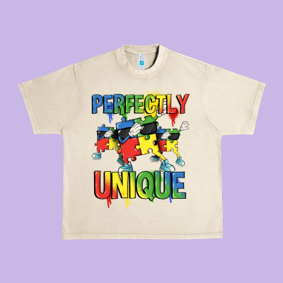 Perfectly Unique Autism Awareness Day Urban Heavy Tee Designed By Fadigitalartstudio
