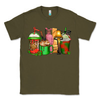 Army Green christmas movie coffee cups Classic Tee - CowGirlArtShop