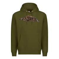 Army Green Platypus Premium Hoodie - LillyAllenDesigns