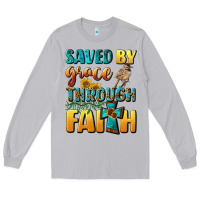 Moon Dust saved by grace through faith Long Sleeve Tee - BundleAndBundleShop