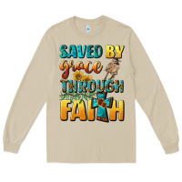 Mushroom saved by grace through faith Long Sleeve Tee - BundleAndBundleShop