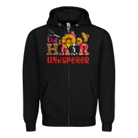 Black hair whisperer Zipper Hoodie - AdoDesignShop