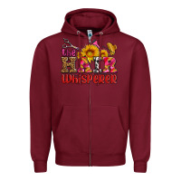 Burgundy hair whisperer Zipper Hoodie - AdoDesignShop