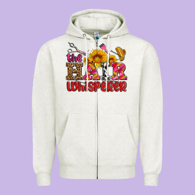 Hair Whisperer Zipper Hoodie Designed By Adodesignshop