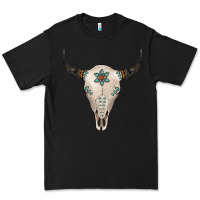 Black Turquoise Bull Skull Premium Tee - Jasminsmagicworld