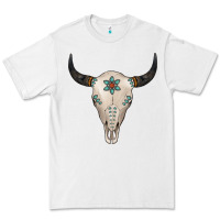 White Turquoise Bull Skull Premium Tee - Jasminsmagicworld