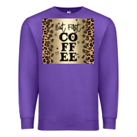 Purple but first coffee Premium Sweatshirt - JahusDesignShop