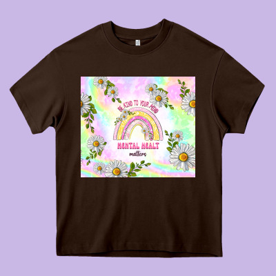 Mental Health Matters Heavy Core Tee Designed By Tumblerdesignbyshophia