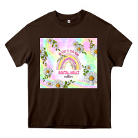 Chocolate Brown mental health matters Heavy Core Tee - TumblerDesignByShophia