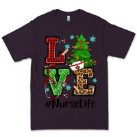 Plum love nurse life christmas Premium Tee - CowGirlArtShop