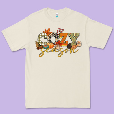 Cozy Season Premium Tee Designed By Cowgirlartshop