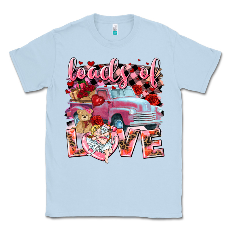 Loads Of Love Valentine's Day Truck Classic Tee by HowdyJamesFarm | Teevron