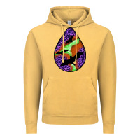 Vintage Mustard halloween bat  teardrop Vintage Hoodie - BundleAndBundleShop
