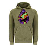 Vintage Olive halloween bat  teardrop Vintage Hoodie - BundleAndBundleShop