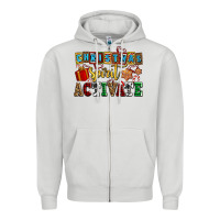 Dove Grey christmas spirit activate Zipper Hoodie - AdoDesignShop