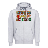 Heather Grey christmas spirit activate Zipper Hoodie - AdoDesignShop