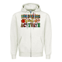 Oatmeal Heather christmas spirit activate Zipper Hoodie - AdoDesignShop