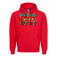 Red christmas spirit activate Zipper Hoodie - AdoDesignShop