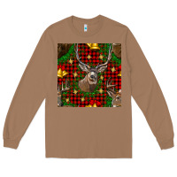Toasted Coconut christmas deer and bell seamless pattern Long Sleeve Tee - BundleAndBundleShop