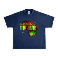 Navy Do it for the culture Urban Heavy Tee - FaDigitalArtStudio
