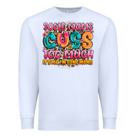 White some moms too much it's me,i'm some moms Premium Sweatshirt - JahusDesignShop