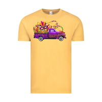 Vintage Mustard Mardi Gras Leopard Truck Vintage Tee - FaDigitalArtStudio