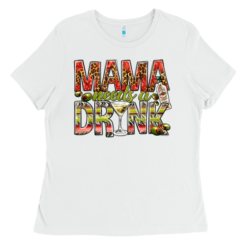 Mama Needs A Drink Mother's Day Ladies Tee by HowdyJamesFarm | Teevron