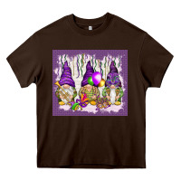 Chocolate Brown Mardi Gras carnival with gnomies tumbler Heavy Core Tee - HowdyJamesFarm