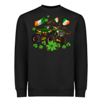 Monster Truck With Shamrocks Heavyweight Sweatshirt | Teevron