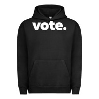 Pigment Black vote   election voting political long sleeve t shirt Urban Hoodie - linhVisuals