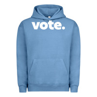 Pigment Pebble Blue vote   election voting political long sleeve t shirt Urban Hoodie - linhVisuals