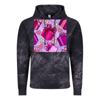 Cloud Black valentines day gift box and cookie seamless pattern Vintage Hoodie - BundleAndBundleShop