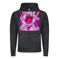 Vintage Arctic valentines day gift box and cookie seamless pattern Vintage Hoodie - BundleAndBundleShop