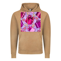 Vintage Camel valentines day gift box and cookie seamless pattern Vintage Hoodie - BundleAndBundleShop
