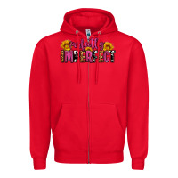Red perfectly imperfect Zipper Hoodie - AdoDesignShop