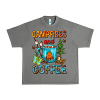 Tornado Campfires And Coffee Camping Coffee Urban Heavy Tee - FaDigitalArtStudio