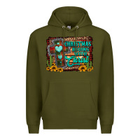 Army Green Christmas begins with christ cross Premium Hoodie - Jasminsmagicworld