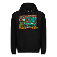 Black Christmas begins with christ cross Premium Hoodie - Jasminsmagicworld