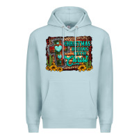 Blue Mist Christmas begins with christ cross Premium Hoodie - Jasminsmagicworld