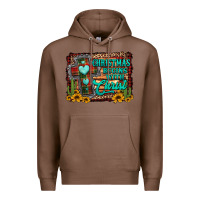 Chestnut Christmas begins with christ cross Premium Hoodie - Jasminsmagicworld