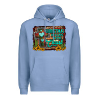 Colony Blue Christmas begins with christ cross Premium Hoodie - Jasminsmagicworld