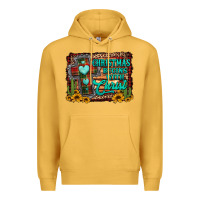 Mustard Christmas begins with christ cross Premium Hoodie - Jasminsmagicworld