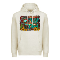 Oatmeal Heather Christmas begins with christ cross Premium Hoodie - Jasminsmagicworld